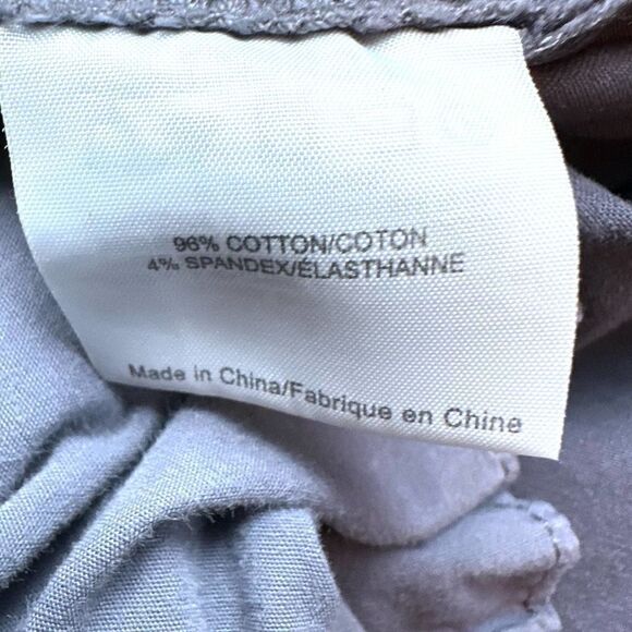 Tory Burch Light Grey Cotton Chino Pants Women’s 28 - Picture 9 of 11